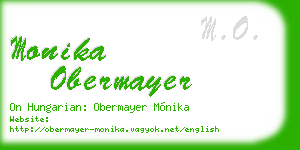 monika obermayer business card